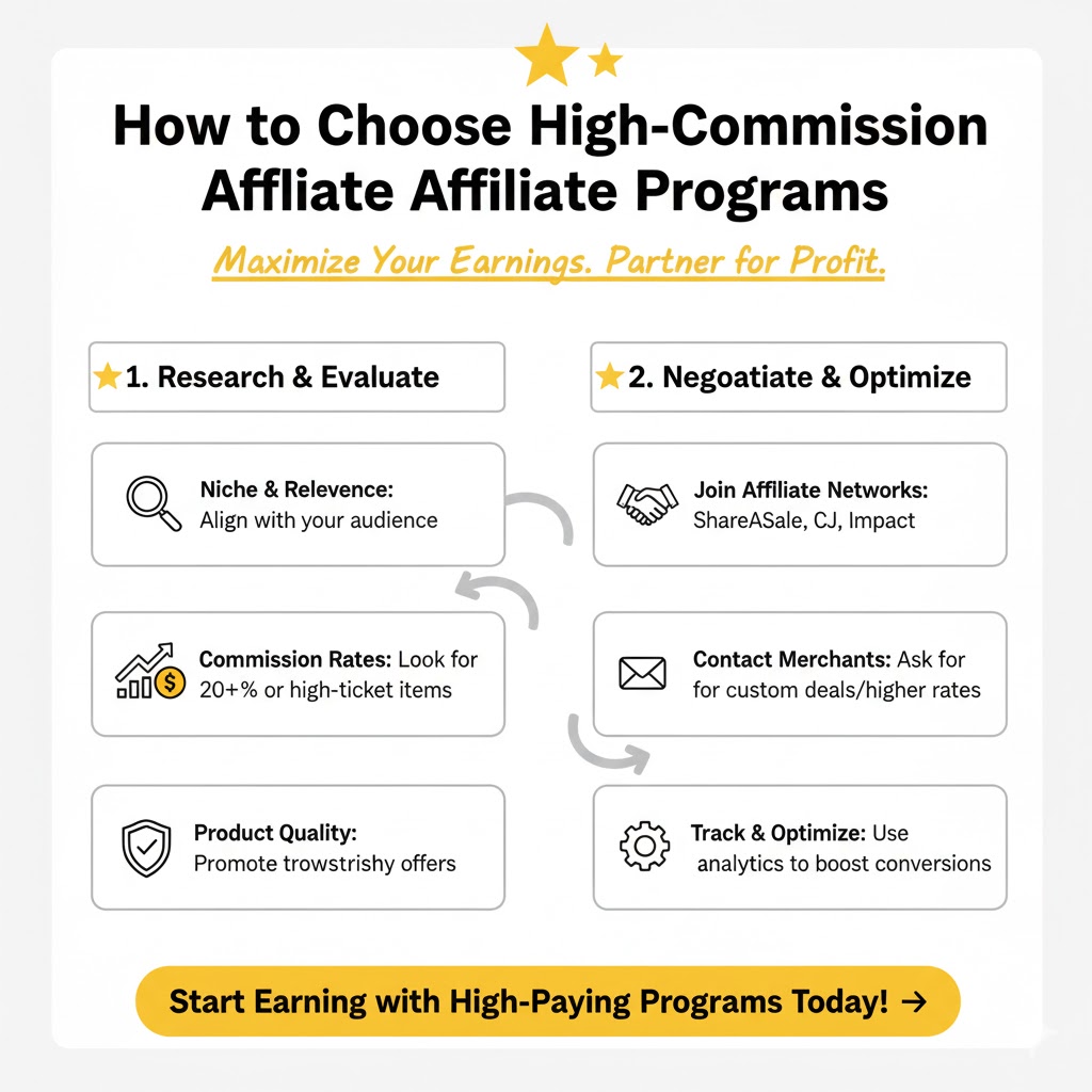 How to Choose High-Commission Affiliate Programs